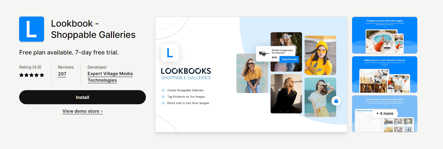 Lookbook ‑ Shoppable Galleries